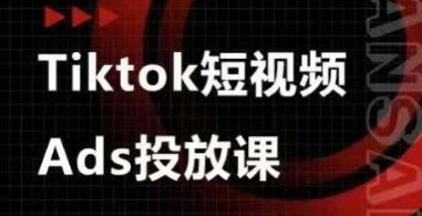 Ads视频投放课，tiktok短视频广告投放课-赚钱网