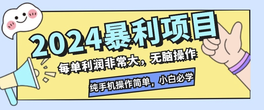 2024暴利项目，闲鱼无货源，每单利润非常大，无脑操作，小白必学-赚钱网