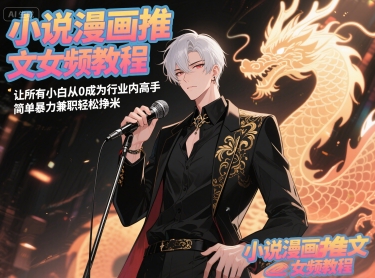 小说漫画推文女频教程，让所有小白从0成为行业内高手，简单暴力兼职轻松挣米-赚钱网