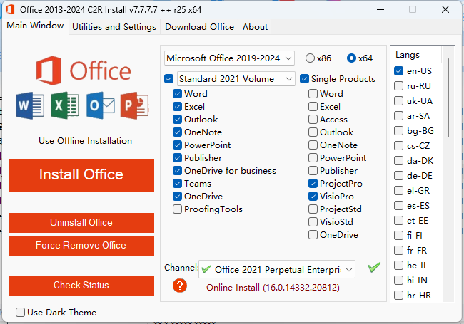 Office 2013-2024 C2R Install-赚钱网