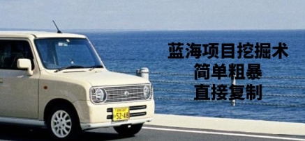 蓝海项目挖掘术，简单粗暴，直接复制-赚钱网