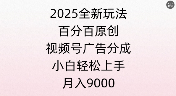 视频号创作者分成计划之情感赛道，多平台发布，多份收益-赚钱网