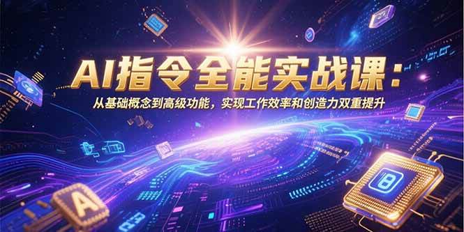 （15455期）AI指令全能实战课：从基础概念到高级功能，实现工作效率和创造力双重提升-赚钱网