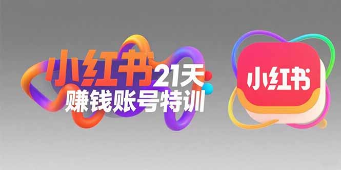 小红书21天赚钱账号特训：黄金定位技巧，高转粉文案创作，科学引流策略-赚钱网