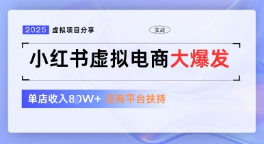 小红书虚拟电商项目，平台大力免费流量扶持，低门槛1拖3玩法-赚钱网