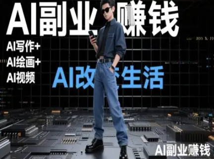 AI改变生活（Ai写作+AI绘画+Ai视频），AI副业挣钱-赚钱网
