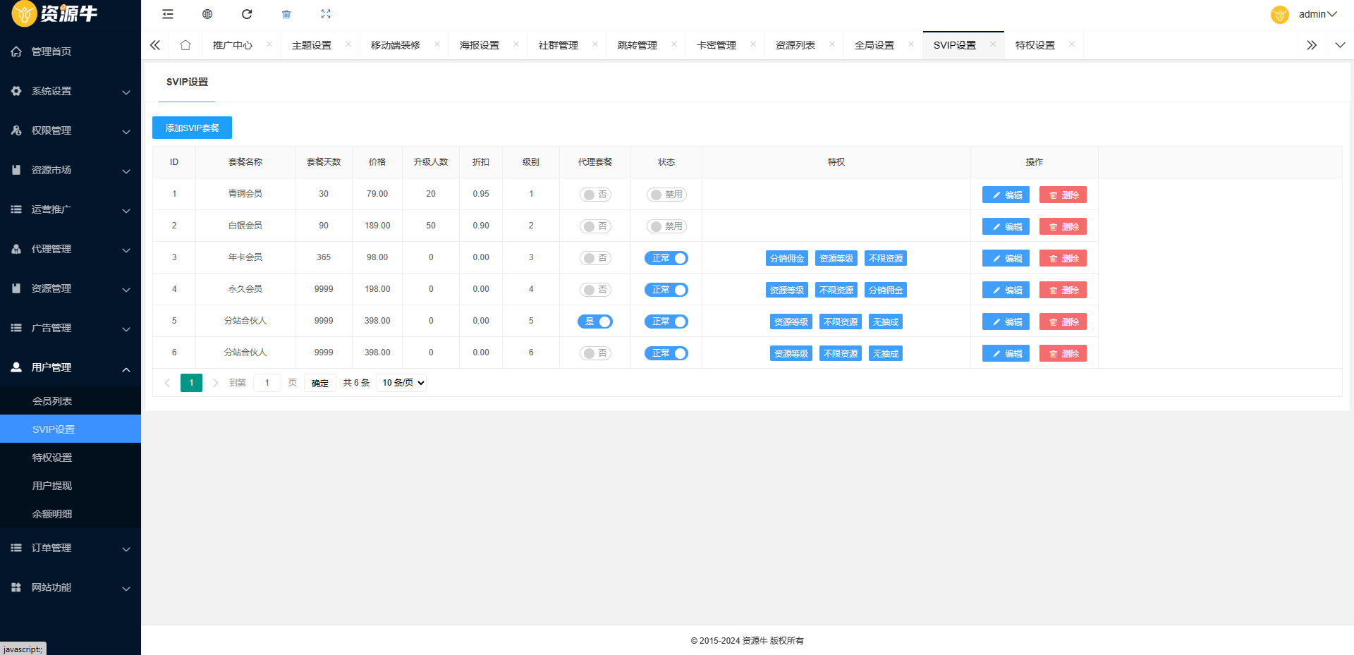 《2024最火的资源牛知识付费系统小程序+PC+H5三端数据互通支持采集资源开源版》插图15