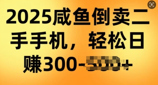2025闲鱼倒卖二手手机，高客单，高利润，轻松日入3张-赚钱网