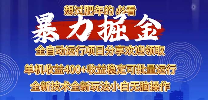 （13675期）2025暴力掘金项目，想过肥年必看！-赚钱网