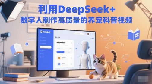 利用DeepSeek+数字人制作高质量的养宠科普视频-赚钱网
