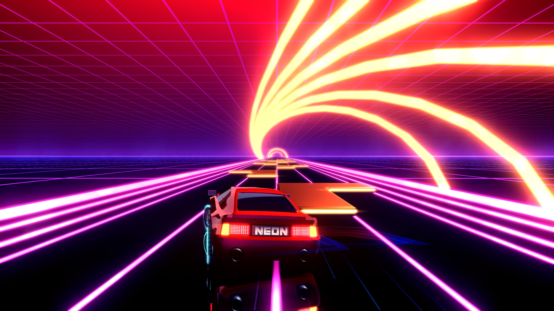 霓虹飞车/Neon Drive插图1