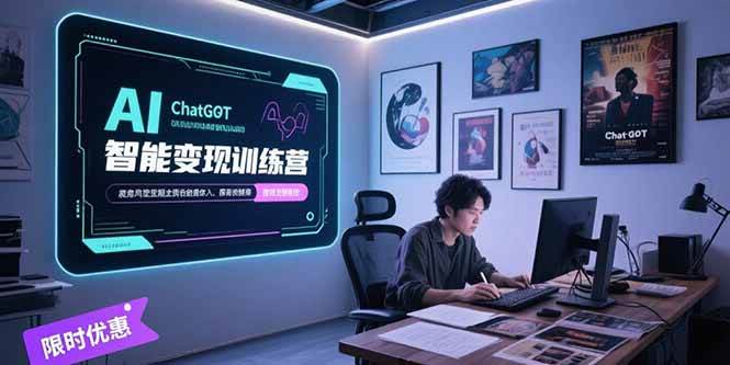 （15389期）AI智能变现训练营，ChatGPT写作变现，电影解说制作，图文带货方法论-赚钱网
