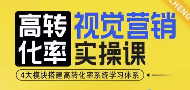 高转化率·视觉营销实操课，4大模块搭建高转化率系统学习体系-赚钱网
