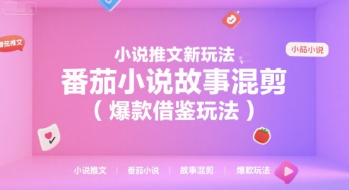 小说推文新玩法，番茄小说故事混剪(爆款借鉴玩法)-赚钱网