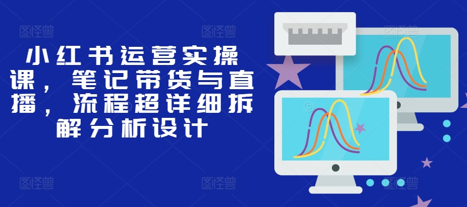 小红书运营实操课，笔记带货与直播，流程超详细拆解分析设计-赚钱网