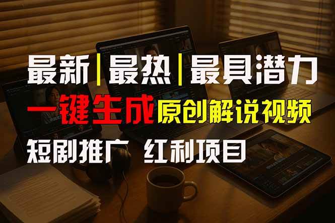 （15658期）短剧推广新思路，AI一键生成原创解说视频，10分钟产出100条，30天赚了5.5w-赚钱网