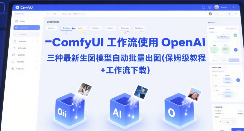 ComfyUI 工作流使用 OpenAI 三种最新生图模型自动批量出图(保姆级教程+工作流下载)-赚钱网