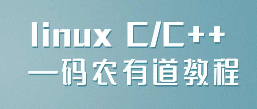 linux C/C++ —码农有道教程-赚钱网