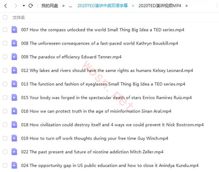 TED 演讲视频+音频 MP3+文稿大全下载 （百度云）插图7