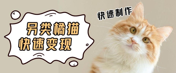 5个作品涨粉30W！AI+江湖橘猫视频制作，小白轻轻松松上手，条条爆款，条条变现，单日就能收益-赚钱网