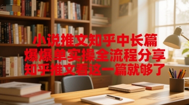 小说推文知乎中长篇爆单实操全流程分享，知乎推文看这一篇就够了-赚钱网