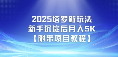 2025塔罗新玩法，新手沉淀后月入5K【附带项目教程】-赚钱网