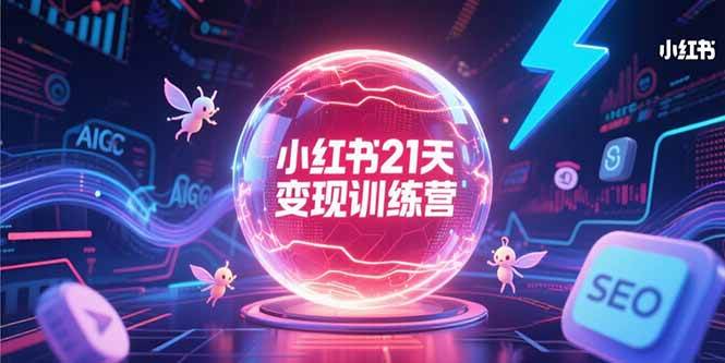 （15328期）小红书21天变现训练营，AIGC工具高效应用，SEO优化核心技巧-赚钱网