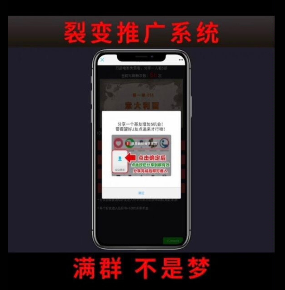 视频裂变加群推广强制分享引流源码-赚钱网