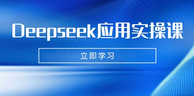 （14545期）Deepseek应用实操课：AI制作数字妈妈、写真、短视频，辅导作业，PPT制作等-赚钱网