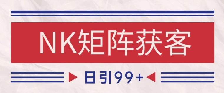 小红书某音NK赛道引流获客 自热矩阵日引200+【揭秘】-赚钱网