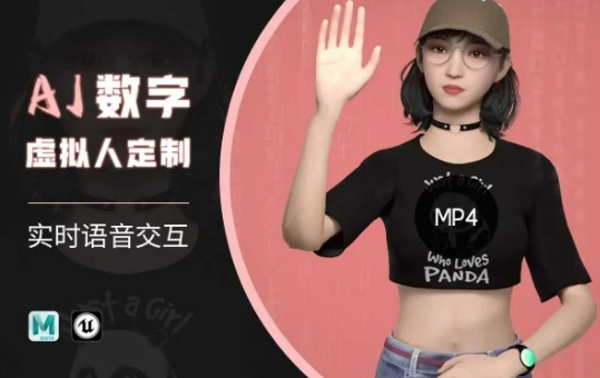 Ai数字人虚拟(智能体)实时语音交互特训营，​自行定制超写实角色AI数字人交互技术-赚钱网