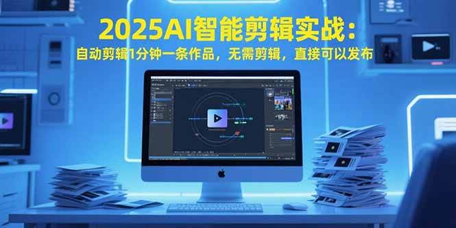 （15504期）2025AI智能剪辑实战：自动剪辑1分钟一条作品，无需剪辑，直接可以发布-赚钱网