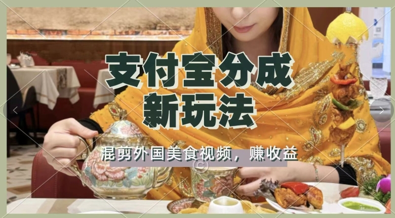 支付宝生活号新玩法，利用外国美食视频混剪，视频制作简单，新手小白，也能轻松月入过万-赚钱网