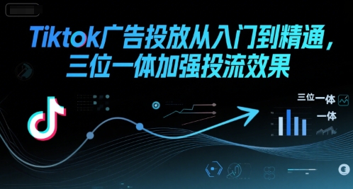 Tiktok广告投放从入门到精通，三位一体加强投流效果-赚钱网