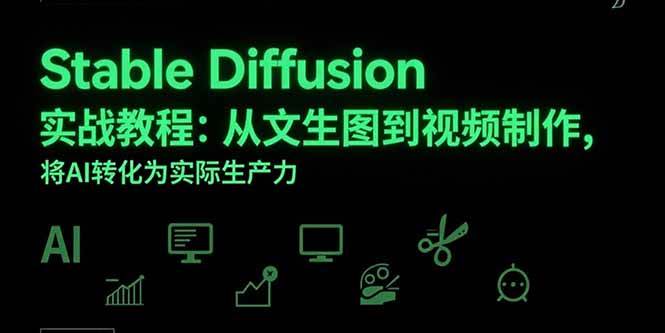 （15494期）Stable Diffusion实战教程：从文生图到视频制作，将AI转化为实际生产力-赚钱网