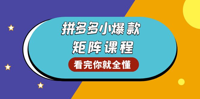 （13699期）拼多多爆款矩阵课程：教你测出店铺爆款，优化销量，提升GMV，打造爆款群-赚钱网