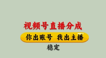 视频号直播分成，全程托管招募，单月轻松变现8k【揭秘】-赚钱网