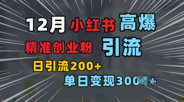 小红书一张图片“引爆”创业粉，单日+200+精准创业粉 可筛选付费意识创业粉【揭秘】-赚钱网