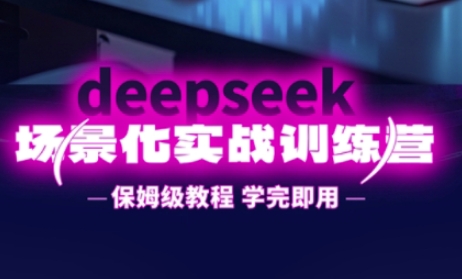 DeepSeek场景化实战训练营，保姆级教程，学完即用，手把手教你用DeepSeek提升效率-赚钱网